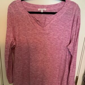 T by Talbots Pink Long Sleeve Tee